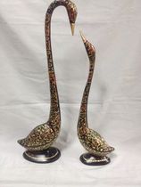 Large version of the couple swan Pakistani bronze bronze swan