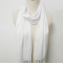 diy student handmade class long tie-dyed scarf cotton white silk scarf long shawl women children