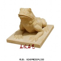 Artificial sandstone relief sandstone round carving sculpture Garden community Kindergarten landscape decoration material water spray frog