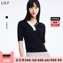 LILY2022 summer new womens fashion Fashion Temperament V collar Dont hit the bottom of the body with a sweatshirt sweatshirt blouse