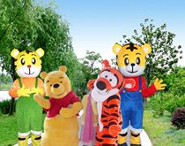 Winnie the Pooh cartoon doll costume Tiger walking doll costume props Adult performance costume Jumping tiger
