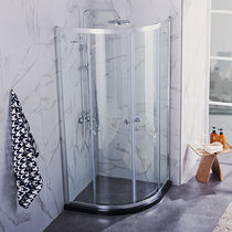 Jiu Mu shower room black one-shaped partition bathroom bathroom wet and dry separation glass door household M1E21