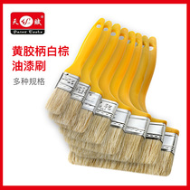 Talent paint brush yellow rubber handle paint paint latex paint cleaning brush wall tools 1-6 inch pig brush 5