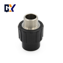 PE water pipe fittings 20 copper outer wire 25 joints 32 external teeth direct 4 points Hot Melt 6 points quick conversion 1 inch pipe