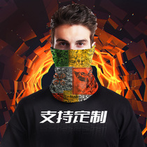 Seamless Ice Silk Magic headscarf custom logo printing outdoor sports variable riding bib sunscreen mask collar