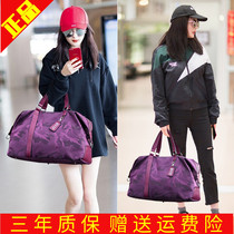 Hong Kong flagship travel bag womens short-distance hand luggage bag large capacity travel bag boarding bag boarding bag Fitness Bag