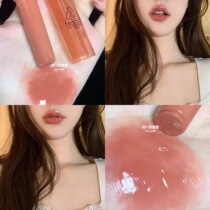 Pure and want South Korea 3ce Dudu lip jelly Lipstick Lipstick rosy peach milk tea color rich and moist