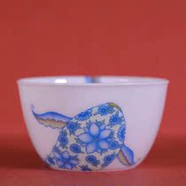 Yilin Tang Yilin Zhangzhen Enamel Color Enamel Deep Love Whale Fang Tea Cup Single Cup (Hua Yixuan)