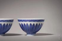 Tao Ren Lingu blue and white lotus petal pattern chicken heart Cup Single Cup (Hua Yixuan)