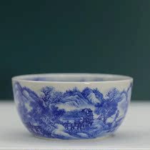 Yu Yin Kiln Yu Yin Chai Kiln Blue and Huashan Mountain Water Cavs Single Cup (Hua Yixuan)