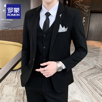 Romon business casual suit suit suit male groom groom best man group wedding dress slim suit suit men jacket