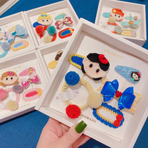 Gift gift box Princess cartoon cute baby bow Child girl hair clip Little girl hair hair accessories headdress