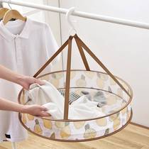 Foldable clothes basket with drying net drying net double clothes drying net of net pocket sweater basket