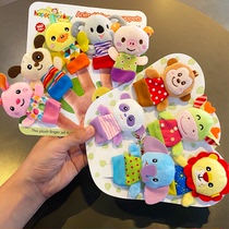  Infant storytelling Plush toys Newborn baby animal finger puppets Hand puppets Soothing dolls 0-1-2 years old