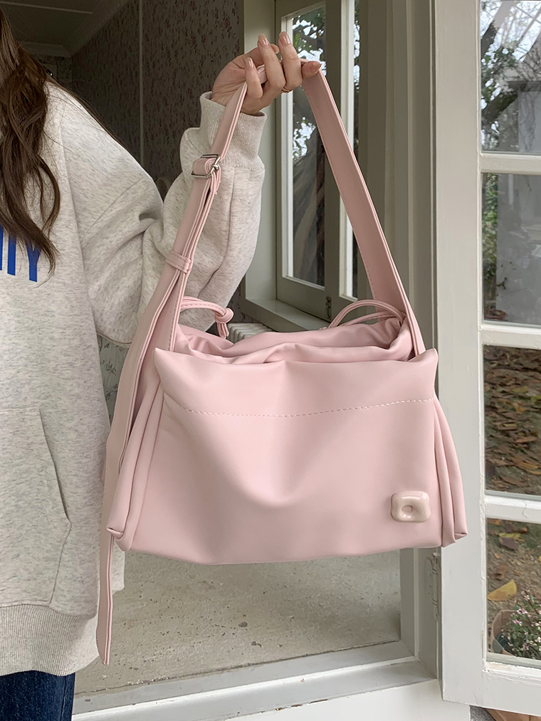 Large Capacity Pink Student Classroom Leisure Commuting Tote Big Bag New Advanced One Shoulder Crossbody Bag for Women