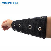 Glass wrist guard anti-cut arm sleeve Youzhi thickened sail denim scratch steel plate labor insurance wear-resistant breathable factory special