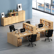 Office Desk Briefing Brief Office Furniture Staff Screen Cassette Partition Employee 2 4 People With Table And Chairs Combination