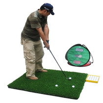 GOLF pad swing cutting practice pad 1*1 2m batting pad double-sided indoor and outdoor school B C GOLF