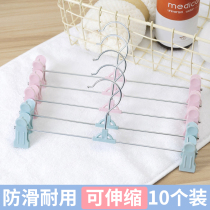 Non-slip plastic pants clip incognito pants rack Pants storage clip Pants hanging skirt clip Underwear hanging household clothing store hanger