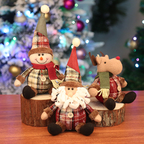 Christmas gift hanging ornaments Christmas tree pendant Santa Claus snowman doll Christmas decorations hanging