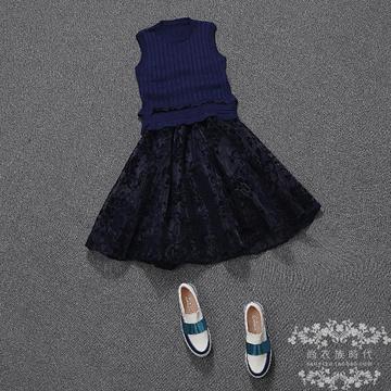 蓝胭脂赵丽颖如果蜗牛有爱情王子文定制幸福田晓妮童瑶同款裙子