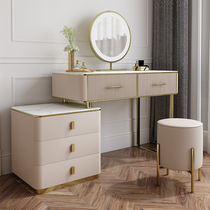 Light luxury Rock board dressing table bedroom modern simple pine telescopic paint luxury furniture model room designer