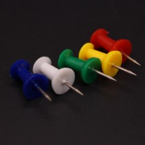 Qixin candy color I-shaped nail Student classification mark cork board pushpin press nail I-shaped needle plastic box 35
