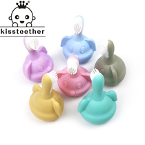 Silicone baby product tooth glue baby silicone toothbrush molars toy puppy silicone bite music