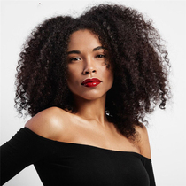kinky curly synthetic hair wigs African black lady short curly wig headgear