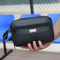 2021 New Men and women holding pupu leather multi-layer multi-zipper bag out black business bag cashier bag purse