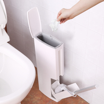 Japan imported creative toilet brush trash can paper basket integrated toilet no dead corner toilet cleaning brush