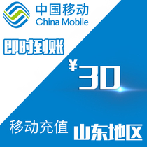 Shandong Mobile 30 yuan yidonghuaf China Mobile Online Business Hall 10086 Charges for 1 Second