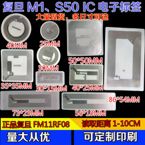 S50 electronic tag 13 56m RF tag Fudan M1 FM11RF08 Chip RFID tag stick stick card