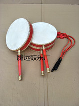 Adult performance hot bar drum children hot bus drum cowhide drum props drum handle drum Tibetan hot drum