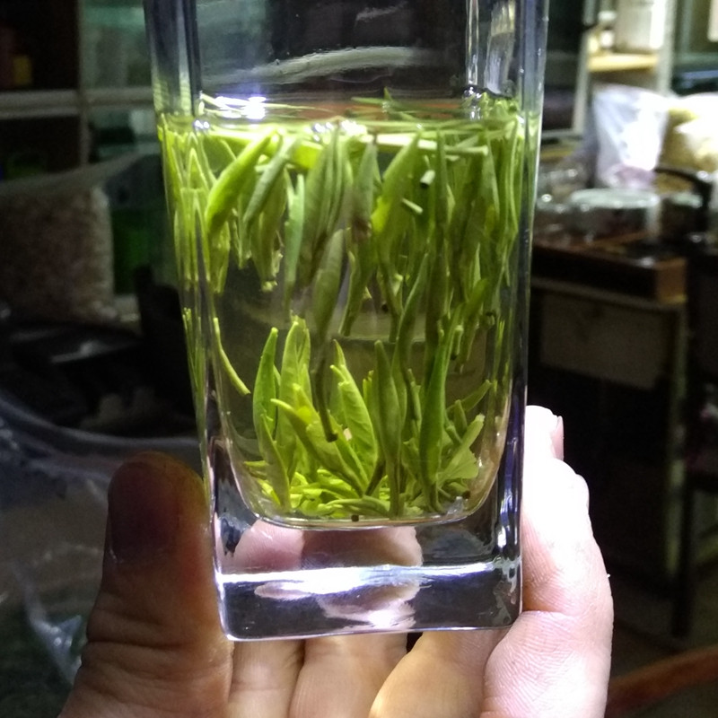 Bamboo Cave Sparrow-tongue Tea 2019 New Tea Ming Pre-super tender bud Meitan Cuiya Mountain Fried Green Tea Maojian