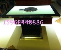 Su Xuan hotel furniture tempered glass hot pot table embedded hot pot table induction cooker gas stove hot pot table