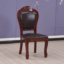 Modern Chinese Hotels Hotel solid wood chairs Restaurant buns High-end Dining Table And Chairs Combo New Eurostyle Armchair