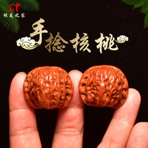  Wen play walnuts wild walnuts hand twist fingertip play boutique lion head hand handle Pocket small size men and women