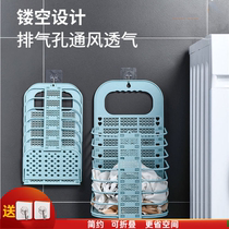 Large wall-mounted folding dirty clothes basket dirty clothes storage basket bathroom storage basket dirty clothes basket bathroom non-punching