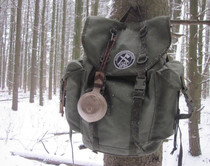 German mountain backpack Old canvas version MIL-TEC Xtreme army fan outdoor pepper and salt backpack