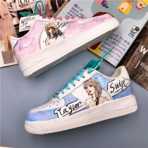 Personality custom hand-painted sneakers customized LISA Hyuna mold Taylor actress realistic portrait DIY (excluding shoes