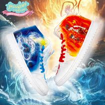 Pasun DIY hand-painted sneakers customized shoes private guest shoes anime graffiti Nezha Ao C theme (excluding shoes