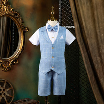 Childrens suit suit suit small suit boy suit flower girl dress foreign boy British performance suit host Xia