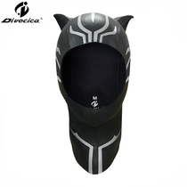 Divecica new cool panther diving headgear Avengers series personalized 3MM thick diving cap