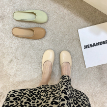 Baotou slippers for women to wear outside the summer of 2021 new single shoes womens shoes fashion net red Muller shoes half-drag slippers
