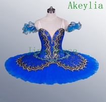 Blue Bird Professional Ballet Competition Tutu Custom Lady Ballet Dancer Performance Out of Fluffy Dress Rehearsace Dress