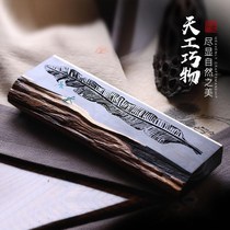 Brand personality sandalwood box hollowed out bedroom incense stove line incense box ebony wood insert incense burner