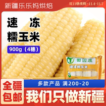 Xinjiang Lele Ma Tianyuankang glutinous corn fresh breakfast home frozen vacuum packaging Sweet glutinous corn cob