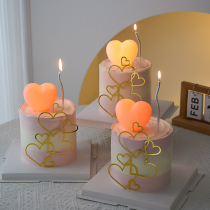 Yi Beauty Goddess Birthday Cake Decorates Acrylic Love Plugin Love Light Luminaire Baking