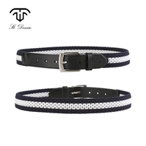 Italy imported St Denis knitted elastic belt with equestrian belt